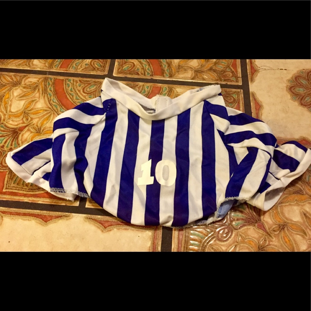 $5 Halloween Dog Soccer Goalie #10 Team Shirt M/L